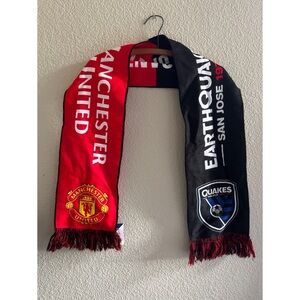 NWT Manchester United San Jose Earthquakes Scarf